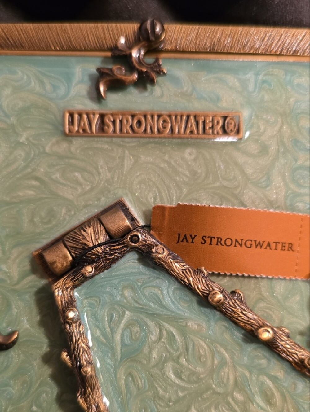 Jay Strongwater Jeweled Dragonfly Branch Frame John Singer Sargent Art Box - Picture 4 of 6